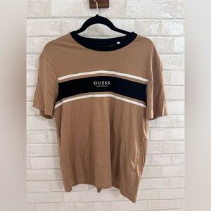 Guess Brand Men's Tan T-Shirt size LG #1856